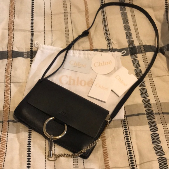 100% Authentic Chloe Faye crossbody leather handbag - Picture 2 of 9